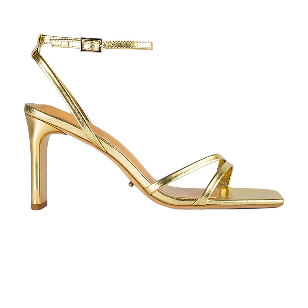 Tony Bianco Corso Heel Gold Nappa Metallic 8.5